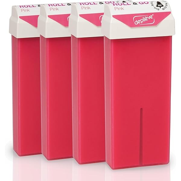 Depilève Roll-On Wax in Pink - Rolling Waxing Stick -
