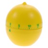 CIYODO Simple Kitchen Cooking Timer Plastic Lemon Shape Mechanical Timer