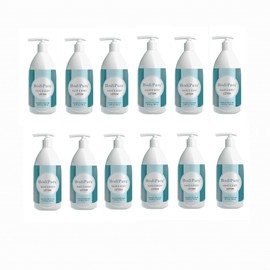 Bodipure Hand and Body Lotion 16.9 oz 12 packs, Vegetable Collagen Booster Lotion with 6 Free Touchscreen Cotton Gloves for Deep Overnight Moisture for Dry, Sensitive, and All Skin Type 12 pack