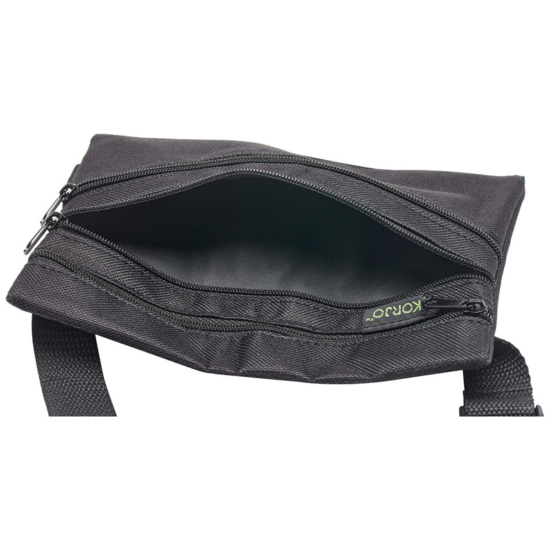 Korjo Belt Bag, 3 Zippered Compartments, for Travelling