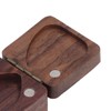 Guitar Picks Box Portable Multifunctional Wooden Guitar Picks Case Storage
