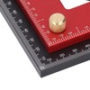 Double Triangle Ruler, Woodworking Ruler, Detachable Aluminum Alloy 4 Inch
