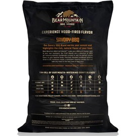 Bear Mountain BBQ FK93 Premium Craft Blends Natural Hardwood Smooth and Smoky Savory BBQ Smoker Pellets for Outdoor Grilling, 20 Pounds
