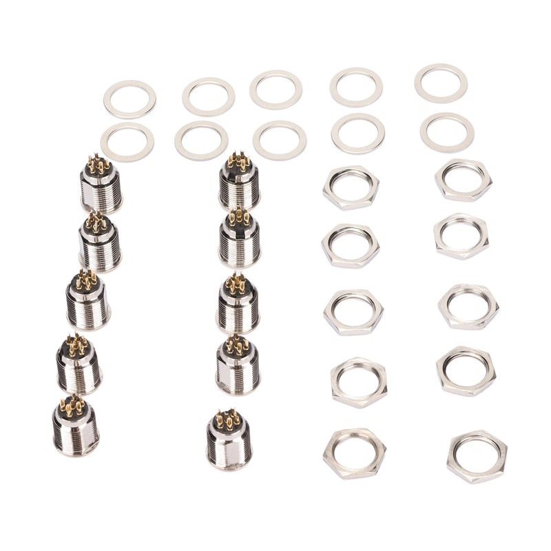 10 Set 6 Pin XLR Male Socket Base Stable Exquisite