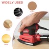 Pmueuff Sandpaper Triangle Sander, Pack of 4 93 mm Sanding