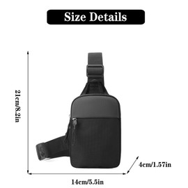 landscape lights2K UmhäNgetasche Herren Sling Chest Crossbody Bag Brusttasche Herren Sling Bag Herren Wasserdicht Schultertasche Zum Reisen Outdoor Sportarten