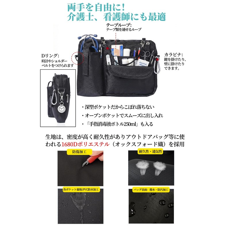 CARRY ALL BEFORE ONE Multifunctional 2-Way Waist Pouch, Nurse Pouch,