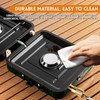 AFFLUENT 2 Burner Propane Camping Stove with Grill and Storage