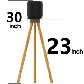 HOOKMEMO Speaker Stand for HomePod 2 (2023) (Real Wood Stand:Walnut+Beech)