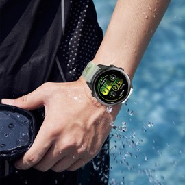 ISBAKE Compatible with Garmin Forerunner 570 47MM/ Vivoactive 4/Venu 3 Watch Bands, 22mm TPU Silicone Band for Forerunner 265/Forerunner 255/Venu 3