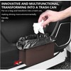 TSUGAMI Car Door Trash Can, PU Leather Car Garbage Bin,