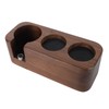 Coffee Tamper Holder 3 Holes Walnut Wood Prevent Slip Stable