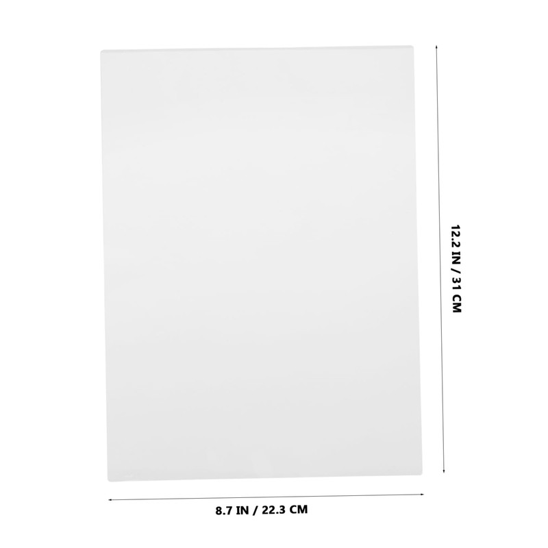 TEHAUX 100pcs Clear Plastic Laminating Sheets Protection Film High Transparency