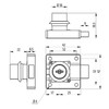 So-Tech® Furniture Lock 138 Screw-On Cabinet Lock with 2 Keys