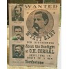 Wyatt Earp Wanted Poster Tabletop Standee Reproduction 8" X 10