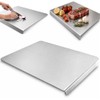 Tabla de Cortar de Acero Inoxidable con Borde 90° Anti-Deslizante