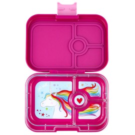 yumbox Panino Leakproof Sandwich Friendly Bento Lunch Box Container for Kids (Malibuy Purple (Unicorn Tray))
