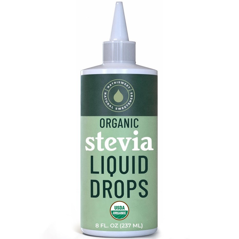 Organic Stevia Liquid Drops, 8 fl oz, Liquid Stevia Sweetener
