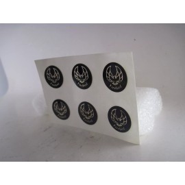 Pontiac Firebird   logo  emblems sheet of 6  (8698)  decal