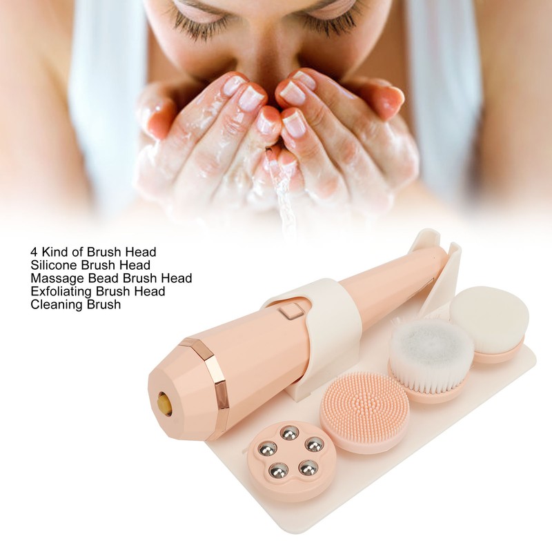 Electric Facial Cleansing Brush 3 Levels Rechargeable Improve Skin Elastic