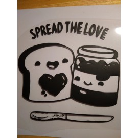 Unbranded Soread The Love Peanut Butter And Jelly Decal