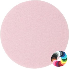 Round Felt Coaster in 35 cm, Pastel Lilac (HF040) for Glasses, Food, Table Decoration