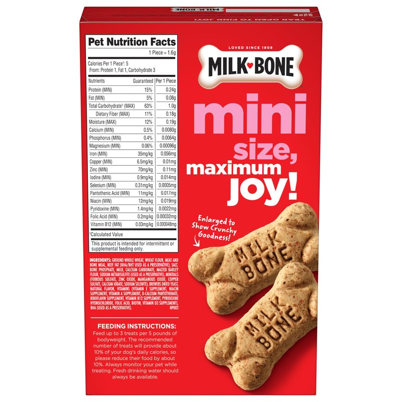 Milk-Bone Mini's Original Dog Biscuits - 15-Ounce (6 Count)