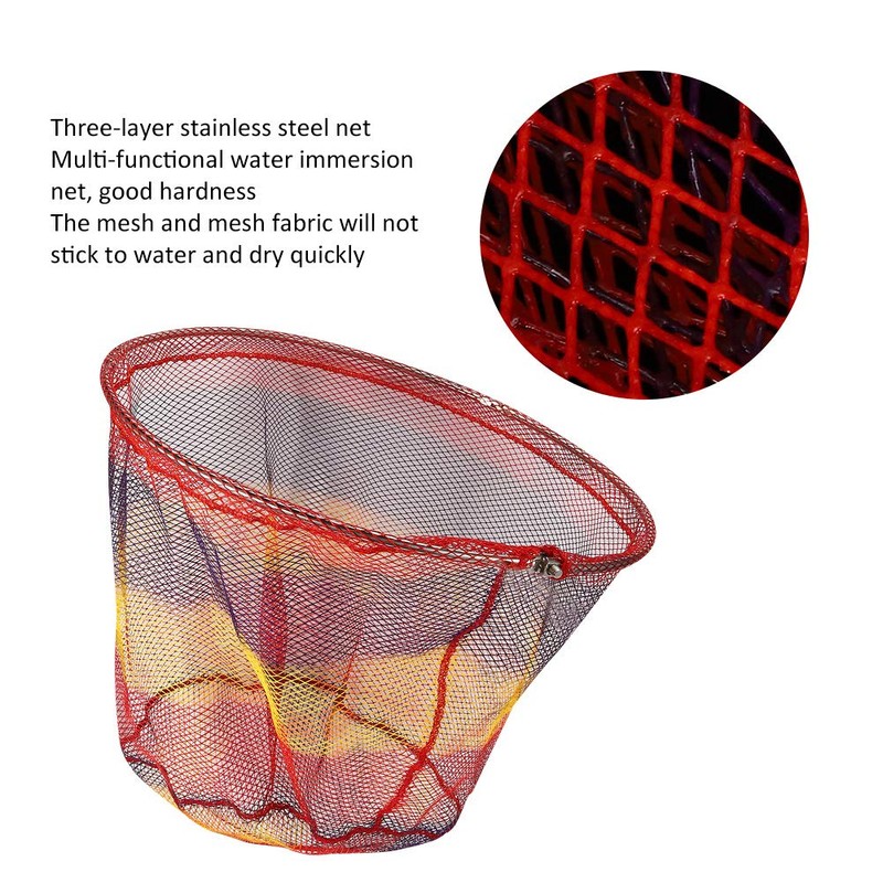 Keenso Foldable Fishing Net, 50cm Portable Opening Type Fishing Net
