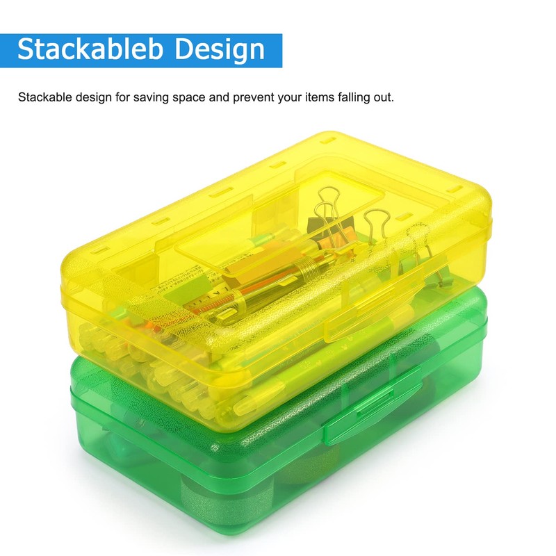 Tamaki 1 Pack Plastic Pencil Box Large Capacity Pencil Boxes