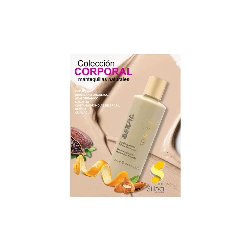 Crema Corporal Humectante Mantequillas Natural Terramar 245