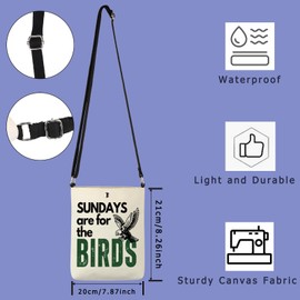Sundays Are For The Birds Game Day Gift Football Team Encourage Eagle Gift Soccer Coach Crossbosy Bag (SUNDAYS cb CA)