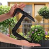 KADAX Flower Box Holder, No Drilling, Balcony Box Holder Set,