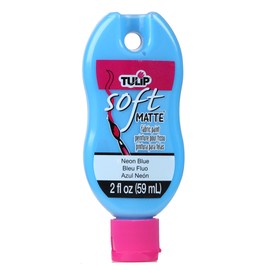 Tulip Soft Fabric Paint 2oz, Matte Neon Blue, One Size