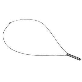 Anxiety Whistle Necklace Breathe Slowly Safety Stainless Steel Mindful Breathing Necklace Black