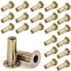 QXSKSLH 25Pcs M6 Multi Grip Rivet Nuts Pre Bulbed Shank