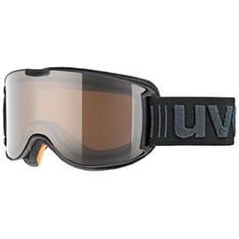 Uvex Erwachsene skyper Pola Skibrille, Black Met Mat, One Size
