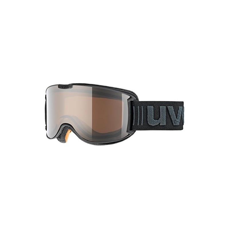 Uvex Erwachsene skyper Pola Skibrille, Black Met Mat, One Size