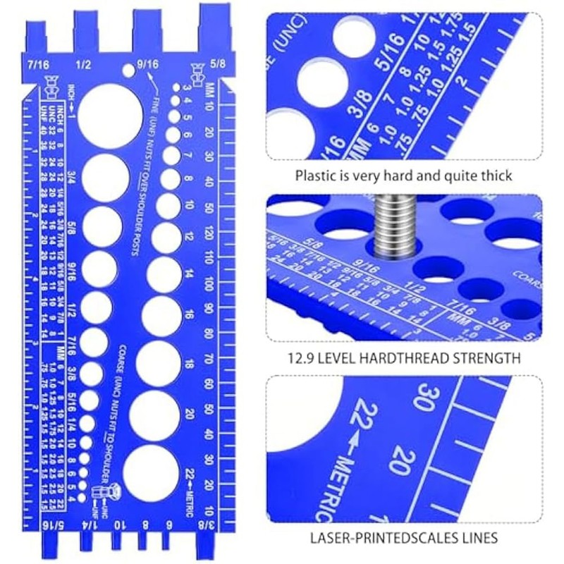 Ginobili Bolt Size and Thread Gauge Bolt and Nut Identifier