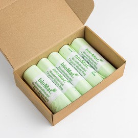 bioMat Compostable 30 L Organic Waste Bags, 50 Bags, Premium Quality, DINplus Certified, Climate Neutral, Made in Germany