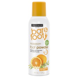 Freeman Bare Foot Powder Deodorizing Spray 4.5 Ounce (133ml) (2 Pack)