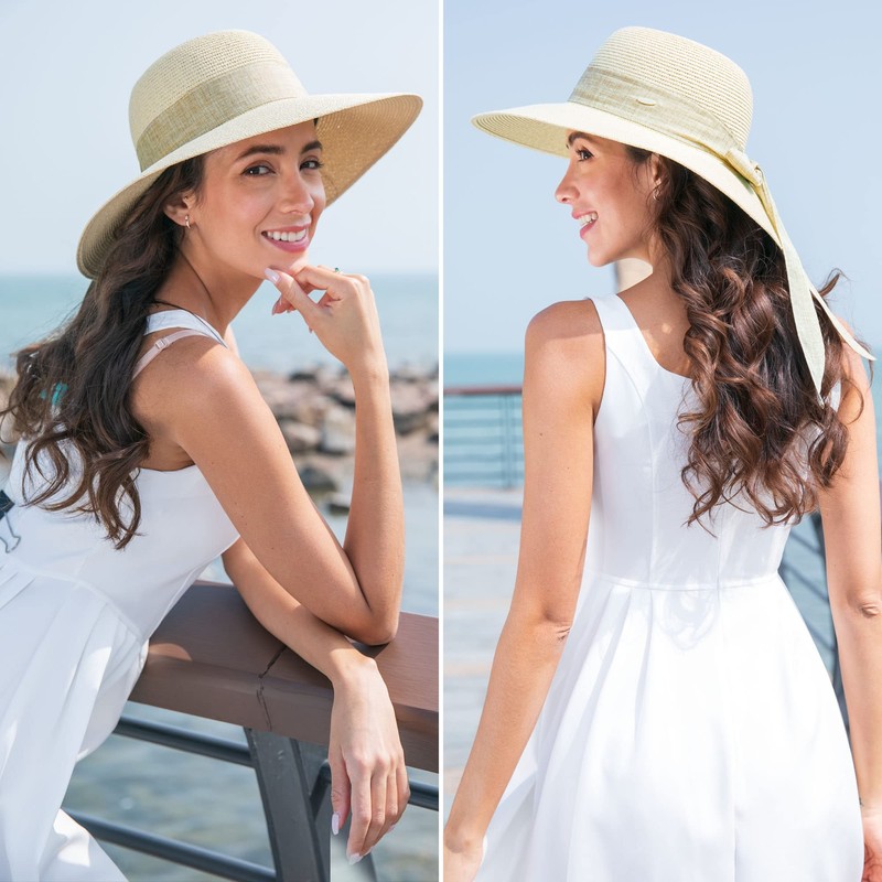 Summer Straw Hats for Women Packable Sun Hat Women Travel