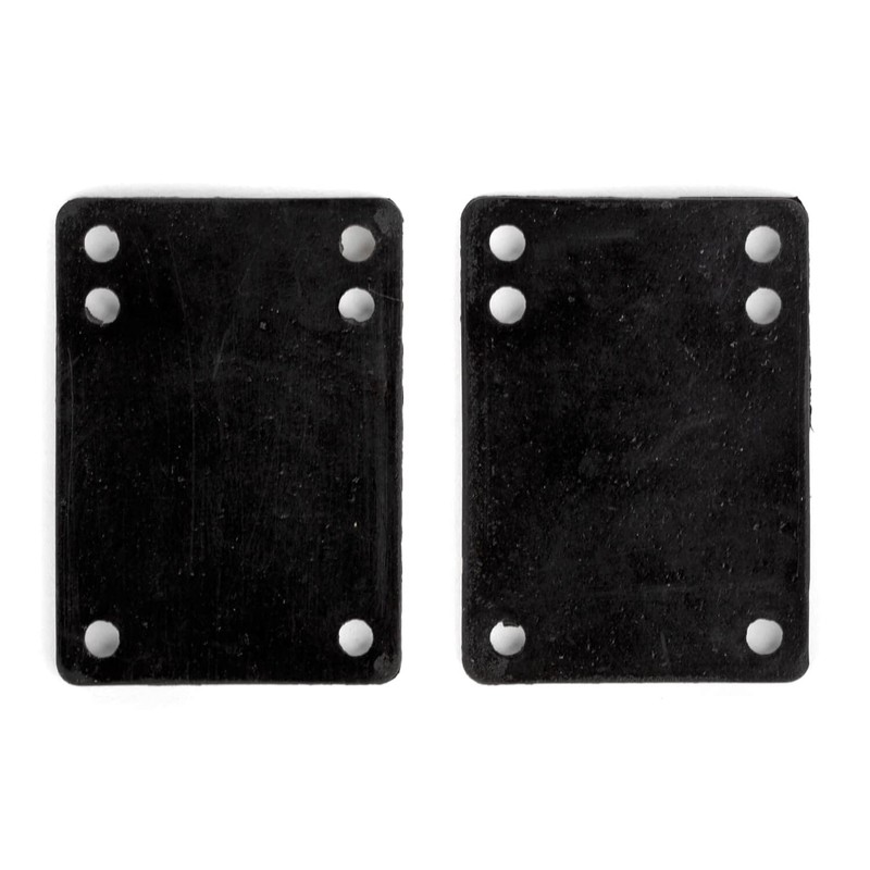 Skateboard Hardware Soft Riser Pads 3 mm Black Longboard Shock