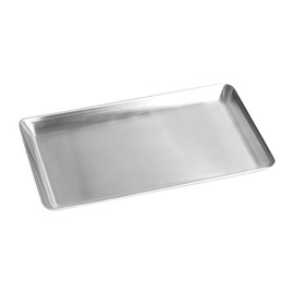 IMEEA Silver Tray SUS304 Stainless Steel Rectangular Tray for Bathroom Vanity Jewelry and Serving, 9.8”x 6”
