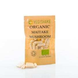 Organic Maitake Mushroom Extract Capsules Fruiting Body Polysaccharid (90 Capsules)