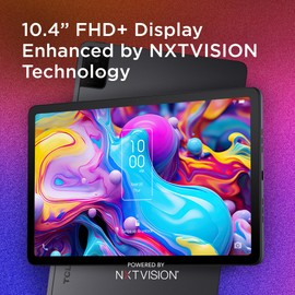 TCL TAB 10 Gen 2, 10.4" Wi-Fi Android Tablet 128GB, 2K Full HD Screen, 6000mAh Battery, Android 13, Slim Design, 2023 Release, US Version, Space Gray