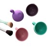 Makeup cleaning bowl, portable makeup washing tool makeup brush, silicone