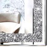 XIHACTY 2 Piece Wall Mirrors, Crush Diamond Mirrors Decor, Silver