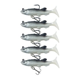 Orurdo Fishing Gear qb100155a01n0 Swimbait, Worm Jig, 3.1 inches (8 cm), 0.4 oz (12 g), Realistic Soft Lure, Perfect Lure for Children and Women Who Can't Wear Bait, A Set, 5 Pieces