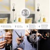 GLOBE Electric Owen 1-Light Plug-in or Hardwire Wall Sconce, Antique