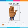 Leather Gardening Gloves for Women - Working Gloves for Weeding,